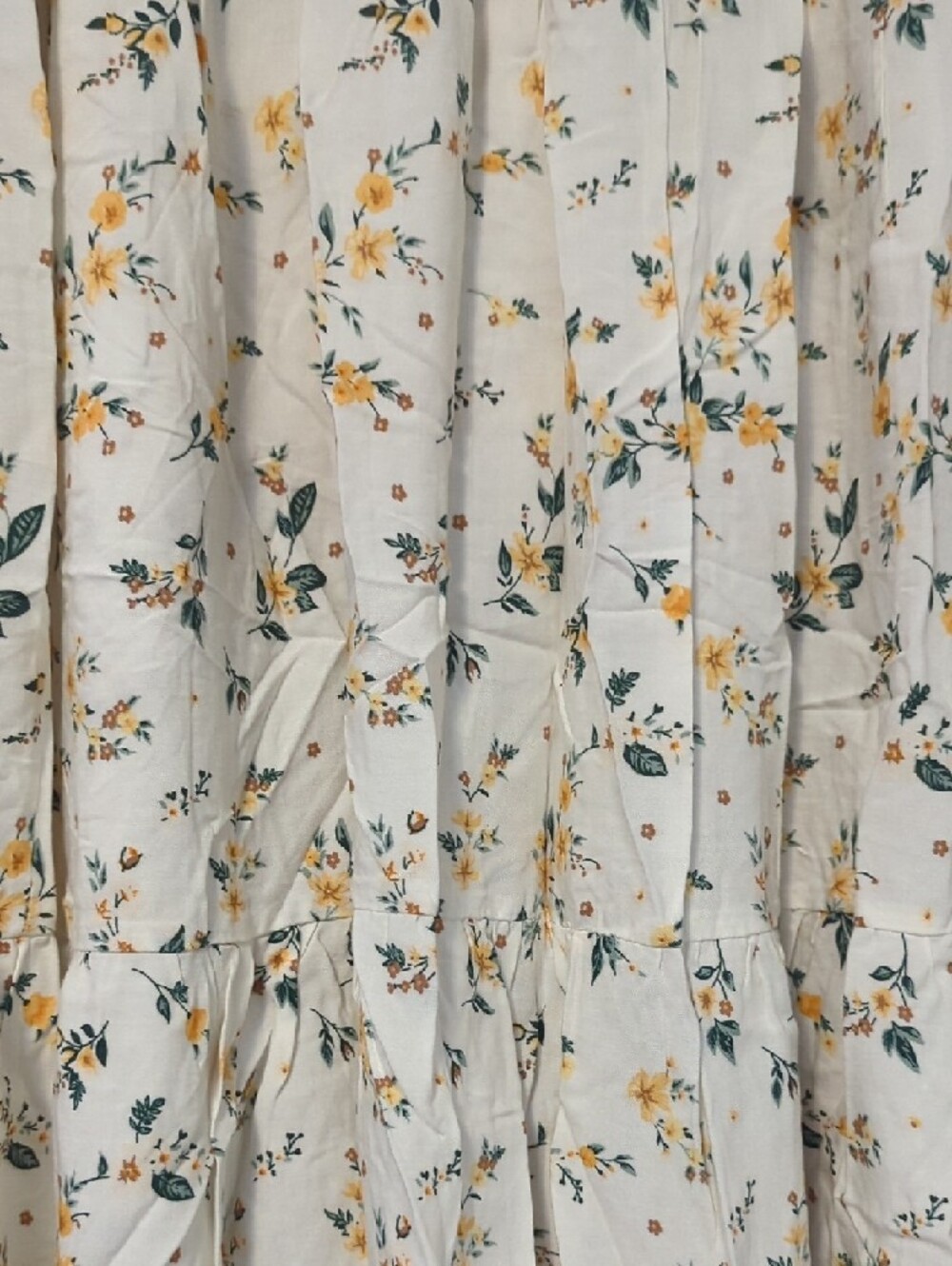 shosho Cream Maxi Skirt with Yellow Floral Print - Picture 15 of 16
